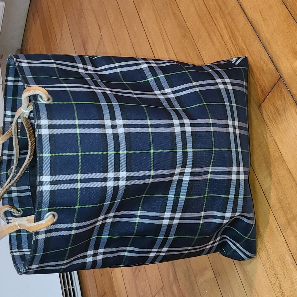 BURBERRY NOVA Nylon Tote.  Blue Label, Burberry.  Pre-loved.